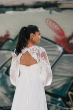 Konfirmationskjole Josephine – chiffon og blonde
